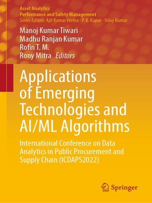cover image of Applications of Emerging Technologies and AI/ML Algorithms